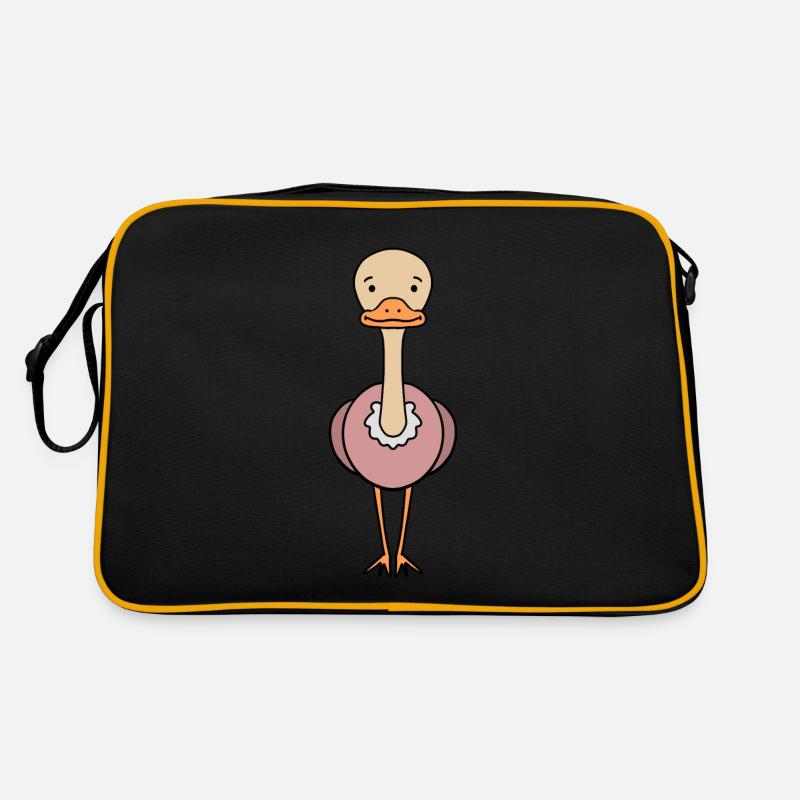 Strauß Vogel Retro Tasche