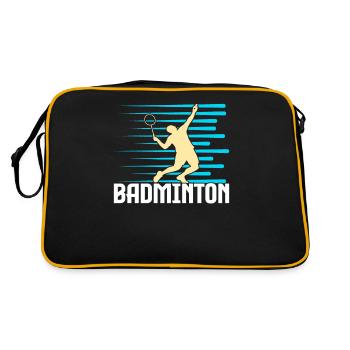 badminton - Retro Bag - black/gold - Back