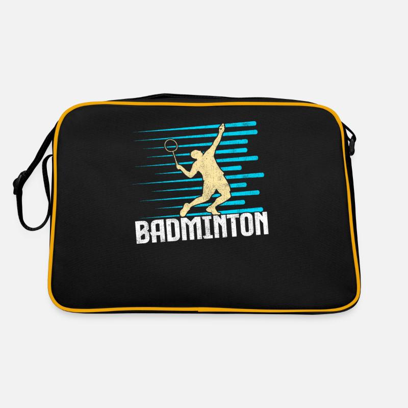 Badminton - Retro Tasche - Schwarz/Gold