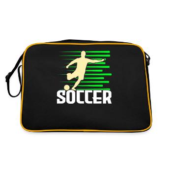 Soccer Football - Sac Retro - noir/or - Dos
