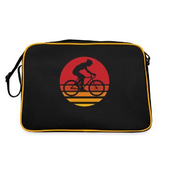 Bicycle Cyclists Cycling Cycling Races Bicycles - Retro Bag - black/gold - Back