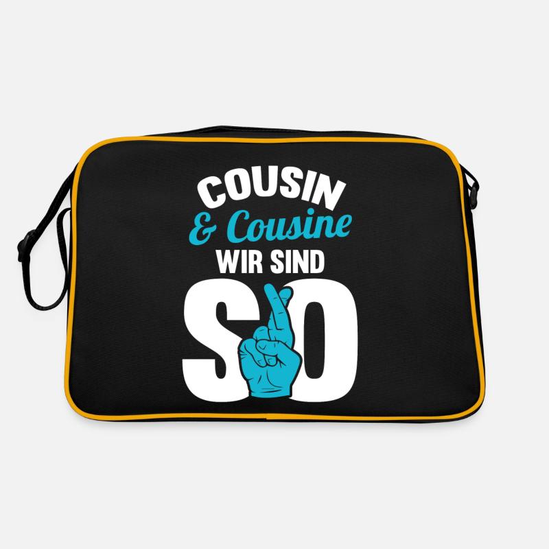 Cousin und Cousine Retro Tasche