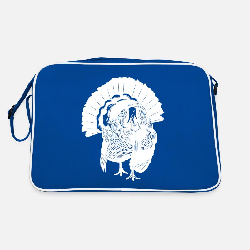 Truthahn Silhouette Retro Tasche