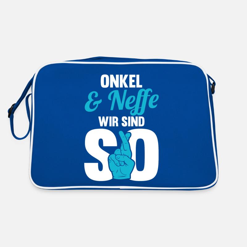 Onkel und Neffe Retro Tasche