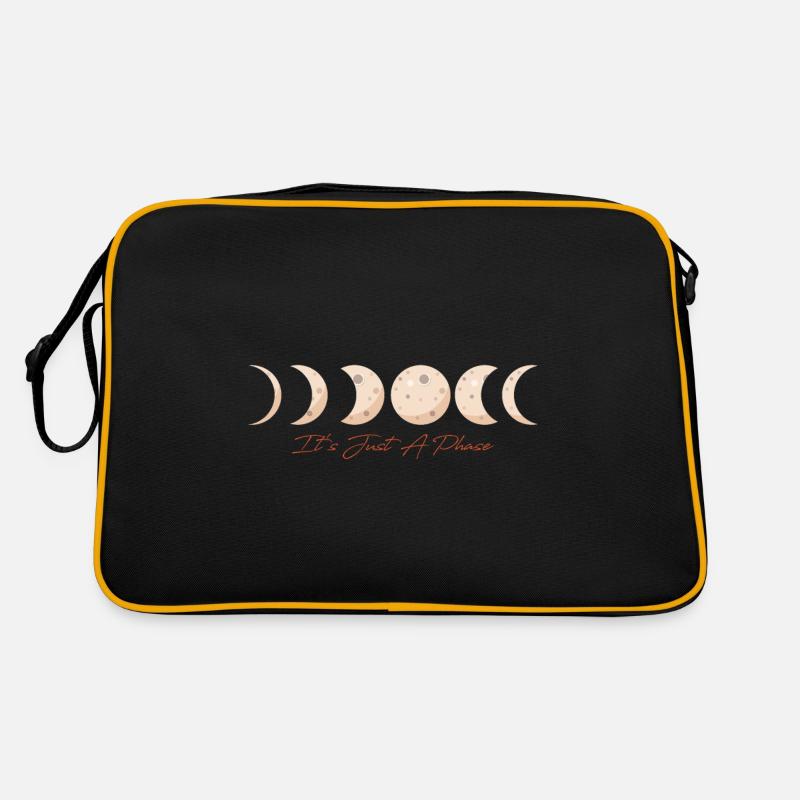 Astronomie Planètes Télescope Système Solaire Astro - Sac Retro - noir/or