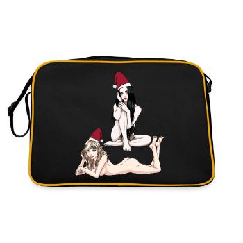 Sexy Noël Nude Elf Vampire Girl Fantasy - Sac Retro - noir/or - Dos