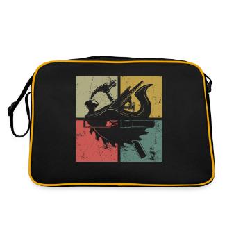 Menuisier Outils de menuiserie Vintage - Sac Retro - noir/or - Dos