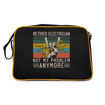 Retraite d’électricien à la retraite - Sac Retro - noir/or - Dos