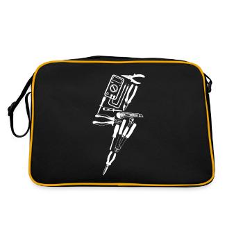 Electrician Flash Tool - Retro Tasche - Schwarz/Gold - Hinten
