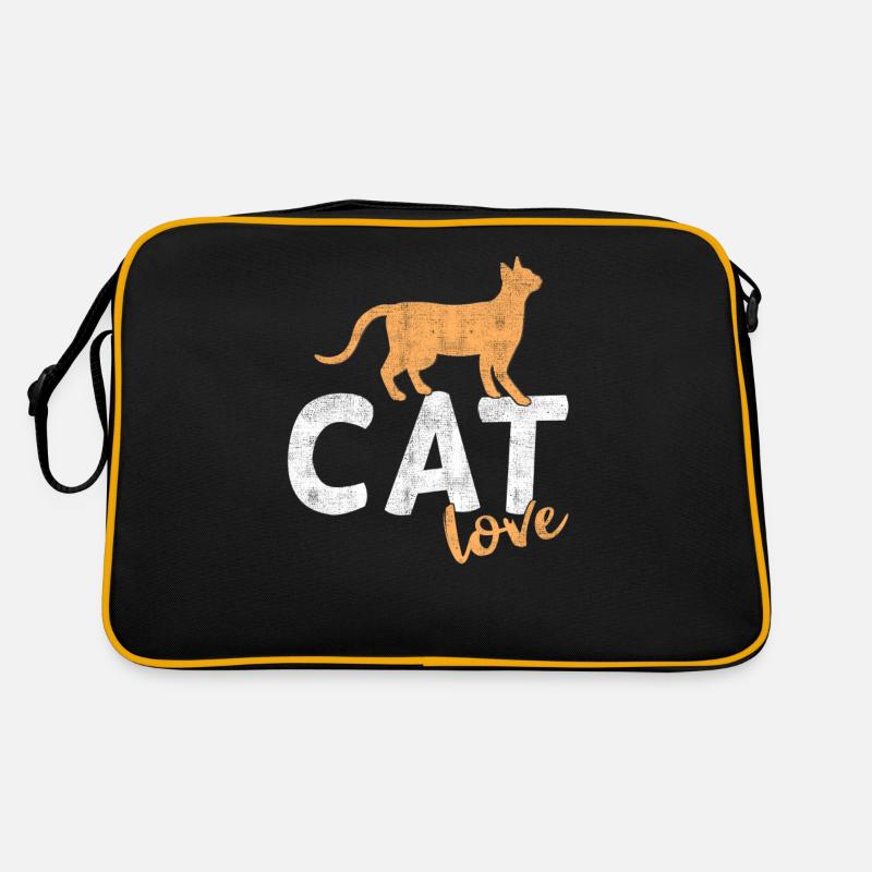 Propriétaire de chat Amour de chat Sac Retro