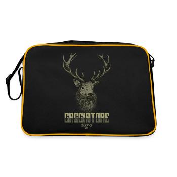 cacciatore figo caccia con cervo - Sac Retro - noir/or - Dos