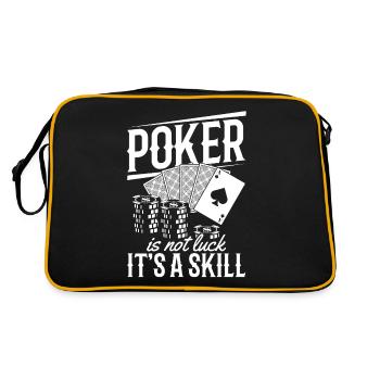 Poker is not Luck It's a Skill Poker Player Poker - Retro Bag - black/gold - Back