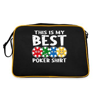 Jetons de poker C’est mon meilleur maillot de poker Funny Poker - Sac Retro - noir/or - Dos