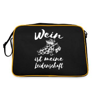 Wine Passion - Retro Bag - black/gold - Back