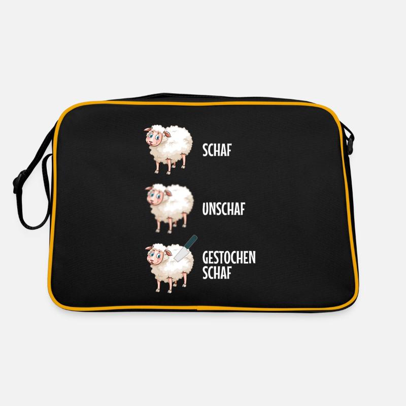 Fotograf Schaf Unschaf Gestochen Schaf Fotografie Retro Tasche