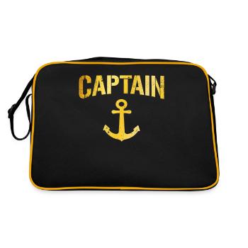 Capitaine Kapitän - Sac Retro - noir/or - Dos