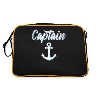 Capitaine Kapitän - Sac Retro - noir/or - Dos