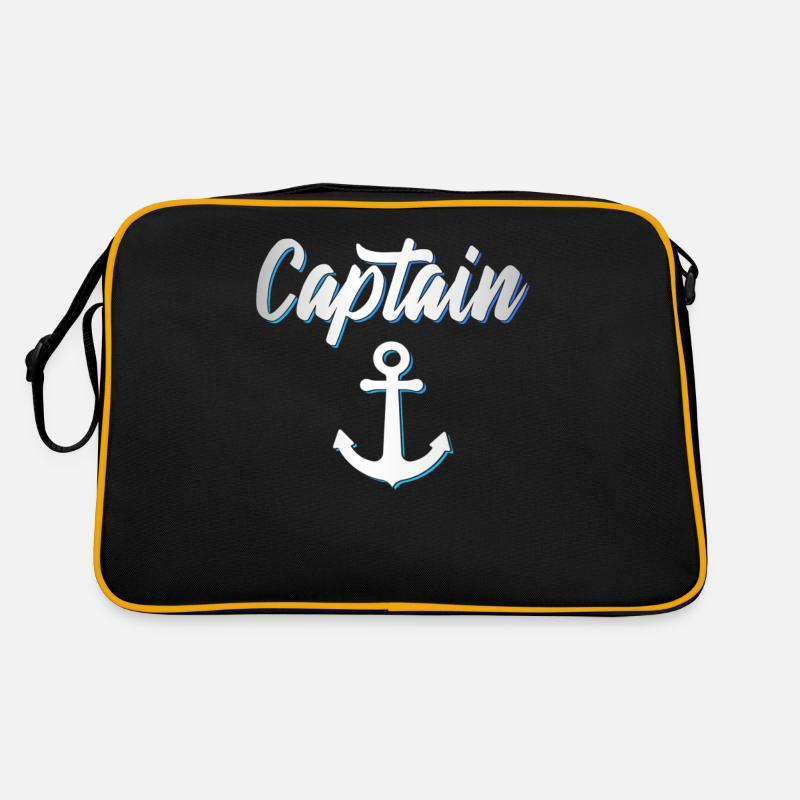 Kapitän Captain - Retro Tasche - Schwarz/Gold