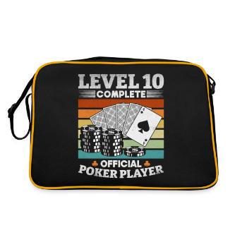 Poker Game Level 10 Close Official - Retro Bag - black/gold - Back