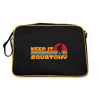 Bigfoot Sasquatch Yeti - Sac Retro - noir/or - Dos