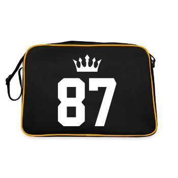 87 Couronne numérique - Sac Retro - noir/or - Dos