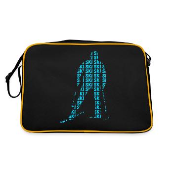 Skieurs - Sac Retro - noir/or - Dos