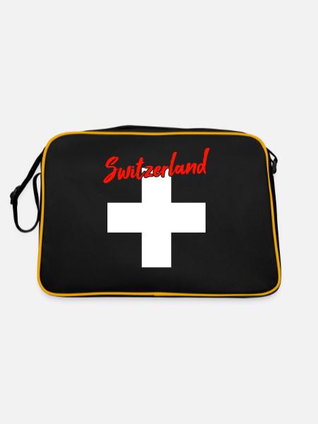 Suisse Suisse - Sac Retro - noir/or - Dos