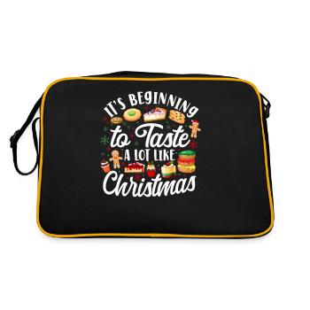 Cuire au four des biscuits de Noël - Sac Retro - noir/or - Dos