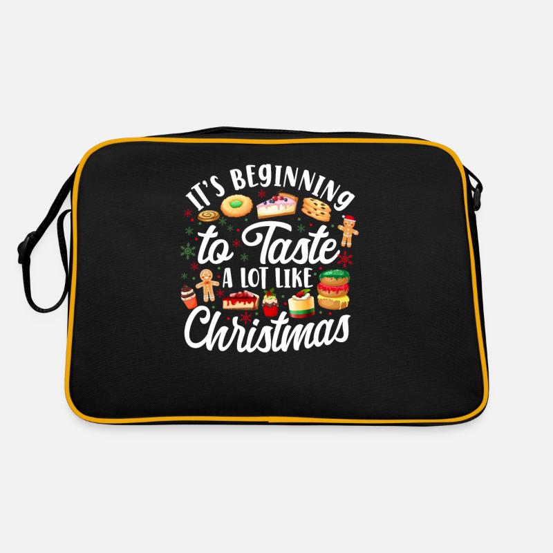 Bake Baking Christmas Cookie Retro Tasche