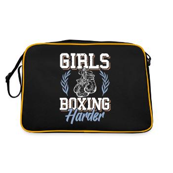 Filles Boxe femmes - Sac Retro - noir/or - Dos