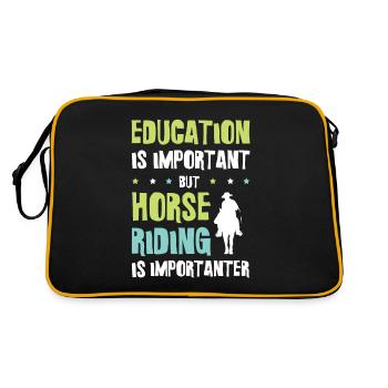 Éducation des chevaux - Sac Retro - noir/or - Dos