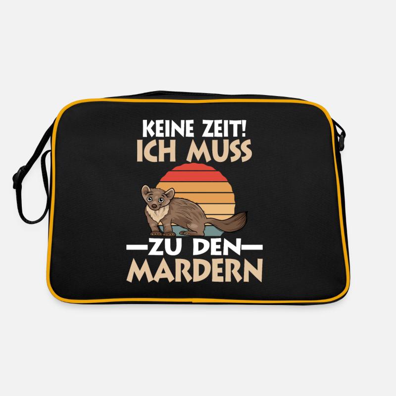 Marder - Retro Tasche - Schwarz/Gold