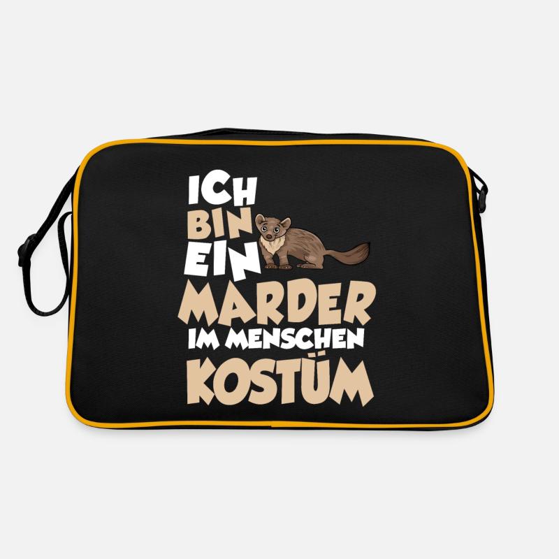 Marder Menschen Kostüm Retro Tasche