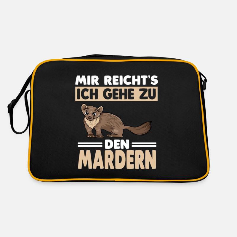 Marder - Retro Tasche - Schwarz/Gold