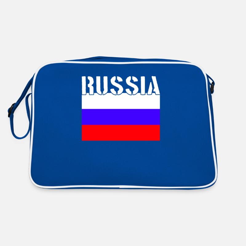 Russland Flagge Retro Tasche