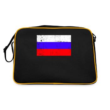 Drapeau de la Russie Vintage - Sac Retro - noir/or - Dos