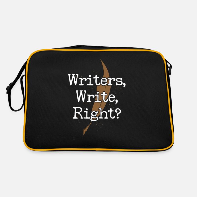 Writing Novel Writer & Published - Retro Tasche - Schwarz/Gold