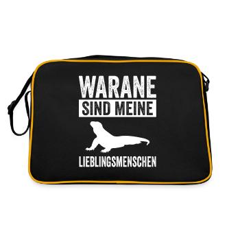 Waran - Retro Tasche - Schwarz/Gold - Hinten