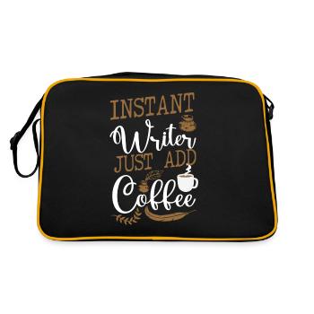 Writing Coffee Novel Writer & - Retro Bag - black/gold - Back