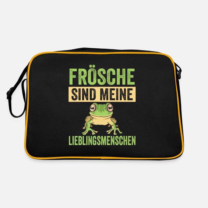 Frösche Frosch Retro Tasche