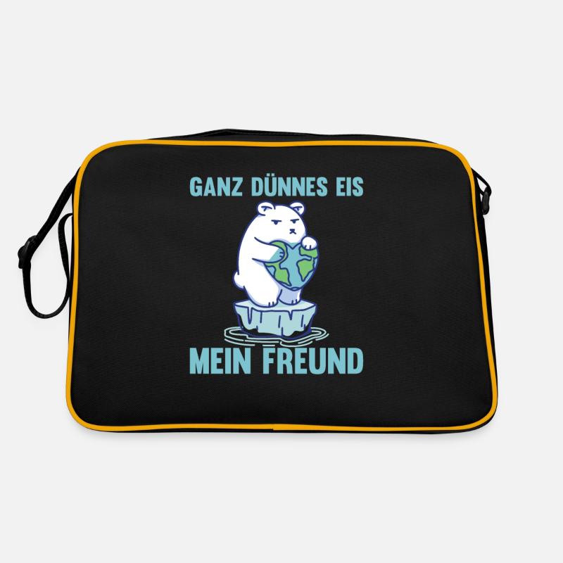 Ours polaire glace mince mon ami drôle Sac Retro