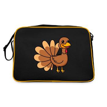 Truthan Comic Animal - Retro Bag - black/gold - Back