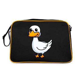 Goose Comic Animal - Retro Bag - black/gold - Back