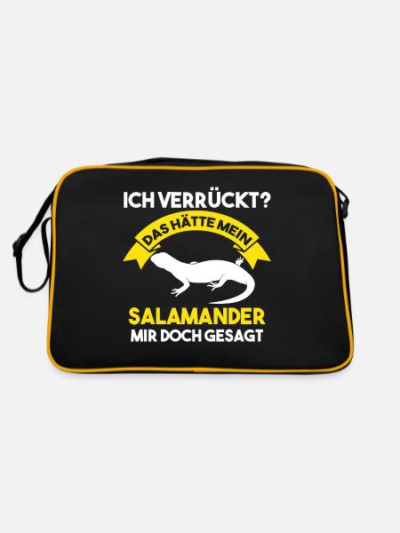 Salamander - Retro Tasche - Schwarz/Gold - Hinten