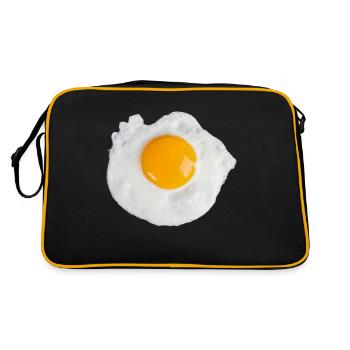 Oeuf au plat Oeuf brouillé Oeuf Petit déjeuner Oeuf pour Toast - Sac Retro - noir/or - Dos