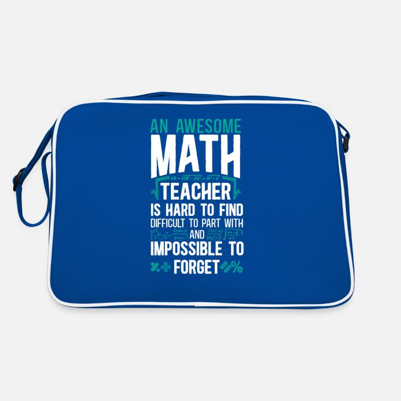 Math Teacher Nerd Student An Retro Bag
