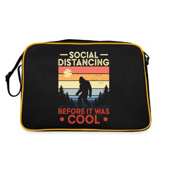 Bigfoot Sasquatch Yeti - Sac Retro - noir/or - Dos