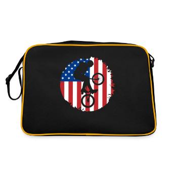 BMX Bike BMX Bicycle BMX Race BMX Bike Gift - Retro Bag - black/gold - Back