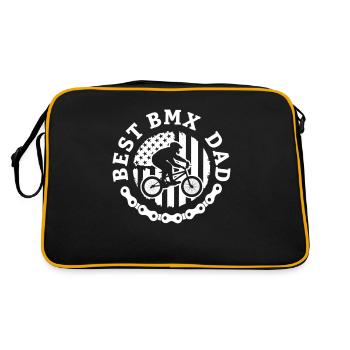 BMX Bike BMX Bicycle BMX Race BMX Bike Gift - Retro Bag - black/gold - Back
