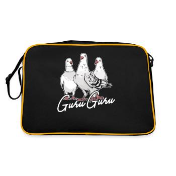 Pigeons voyageurs Guru Guru pigeons - Sac Retro - noir/or - Dos